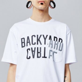 Triko Backyard Cartel Slant white Praha