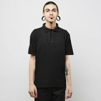 Triko Backyard Cartel Combat Polo Shirt Washed Black 1215 Kč