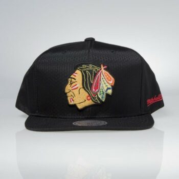 Snapback kšiltovka Mitchell & Ness Chicago Blackhawks Black Ripstop Honeycomb 895 Kč